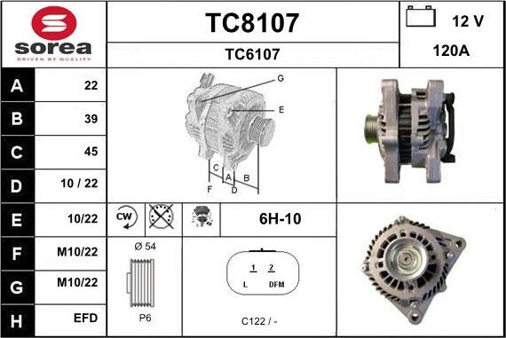 SNRA TC8107 - Alternator www.molydon.hr