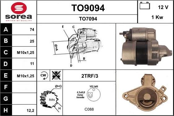 SNRA TO9094 - Starter www.molydon.hr