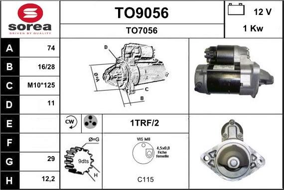 SNRA TO9056 - Starter www.molydon.hr