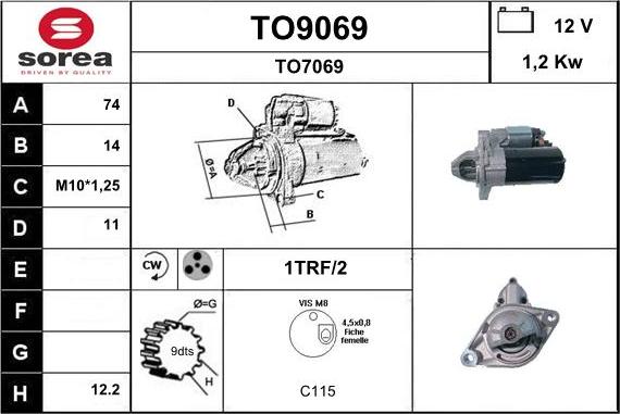 SNRA TO9069 - Starter www.molydon.hr