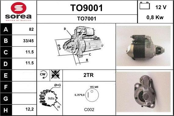 SNRA TO9001 - Starter www.molydon.hr