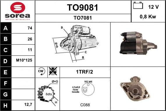 SNRA TO9081 - Starter www.molydon.hr