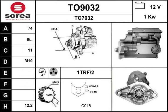 SNRA TO9032 - Starter www.molydon.hr