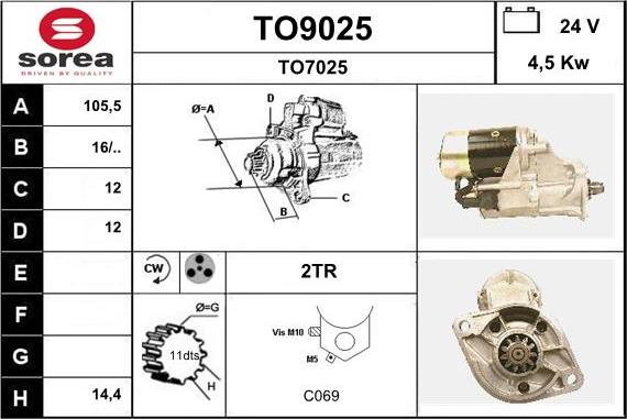 SNRA TO9025 - Starter www.molydon.hr