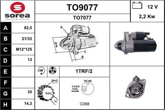 SNRA TO9077 - Starter www.molydon.hr