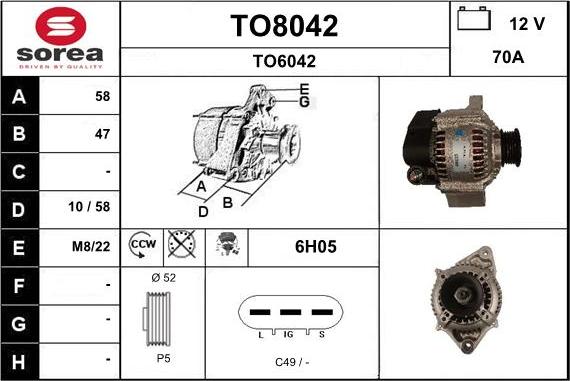 SNRA TO8042 - Alternator www.molydon.hr