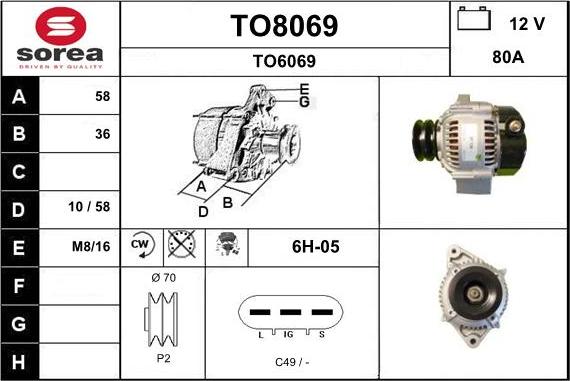 SNRA TO8069 - Alternator www.molydon.hr