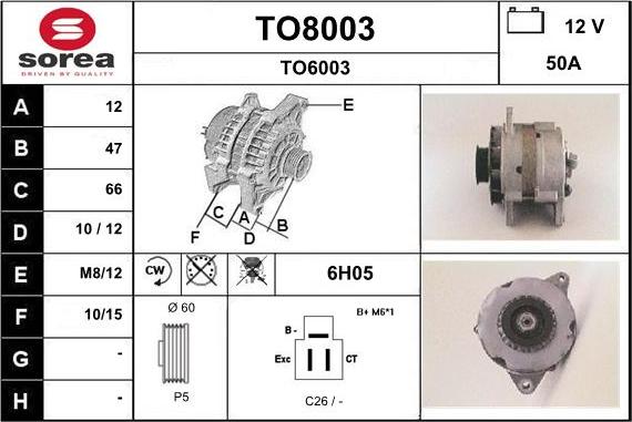 SNRA TO8003 - Alternator www.molydon.hr