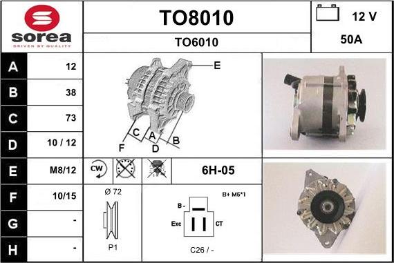 SNRA TO8010 - Alternator www.molydon.hr