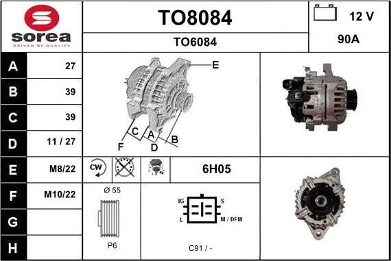 SNRA TO8084 - Alternator www.molydon.hr