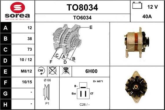 SNRA TO8034 - Alternator www.molydon.hr