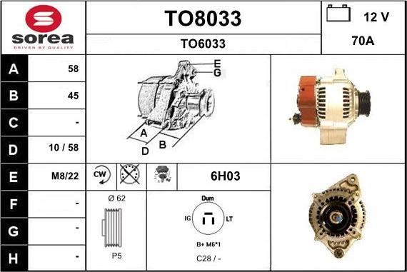 SNRA TO8033 - Alternator www.molydon.hr