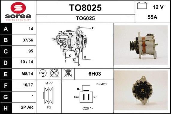 SNRA TO8025 - Alternator www.molydon.hr