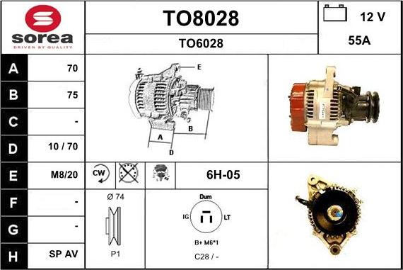 SNRA TO8028 - Alternator www.molydon.hr