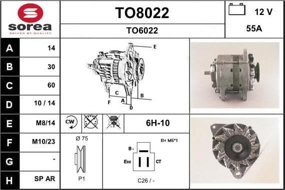 SNRA TO8022 - Alternator www.molydon.hr