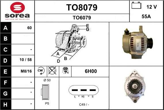 SNRA TO8079 - Alternator www.molydon.hr