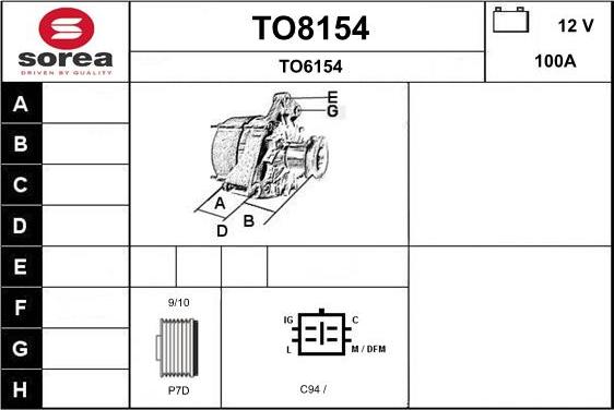 SNRA TO8154 - Alternator www.molydon.hr