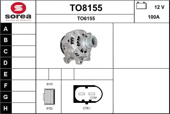 SNRA TO8155 - Alternator www.molydon.hr