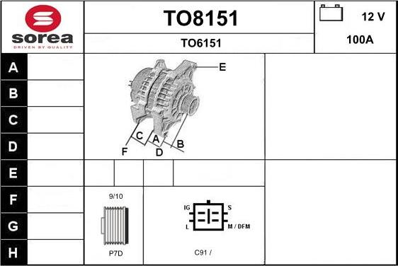 SNRA TO8151 - Alternator www.molydon.hr