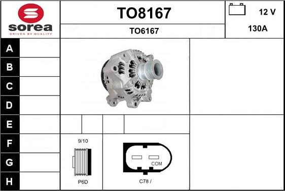 SNRA TO8167 - Alternator www.molydon.hr