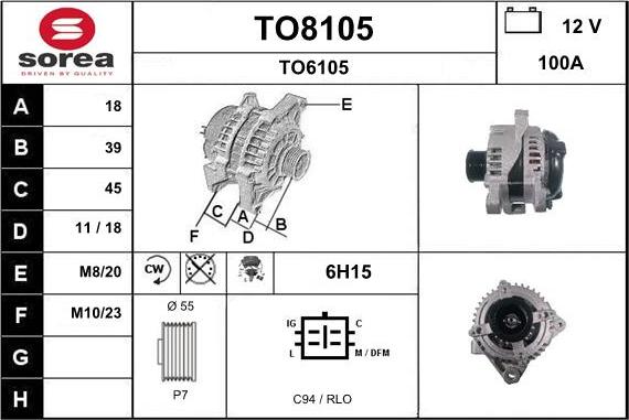 SNRA TO8105 - Alternator www.molydon.hr