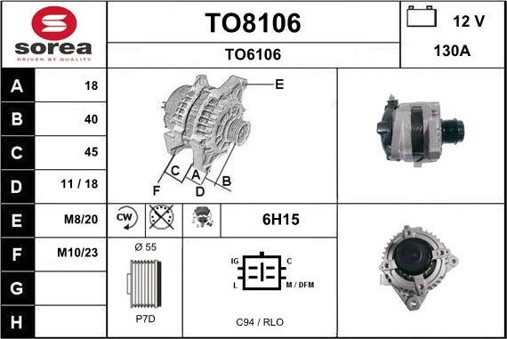 SNRA TO8106 - Alternator www.molydon.hr