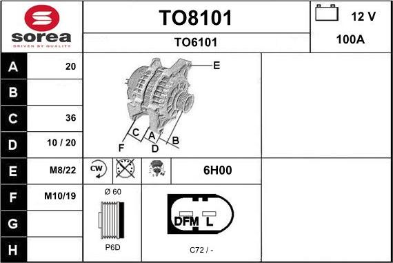 SNRA TO8101 - Alternator www.molydon.hr