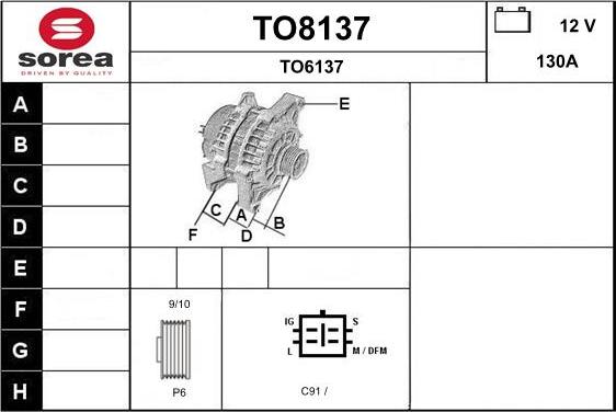 SNRA TO8137 - Alternator www.molydon.hr