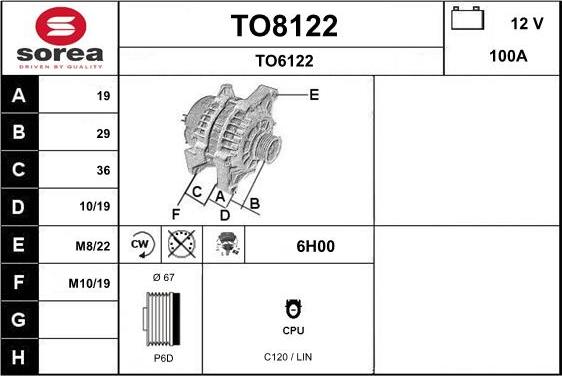 SNRA TO8122 - Alternator www.molydon.hr