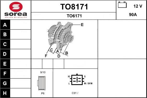 SNRA TO8171 - Alternator www.molydon.hr