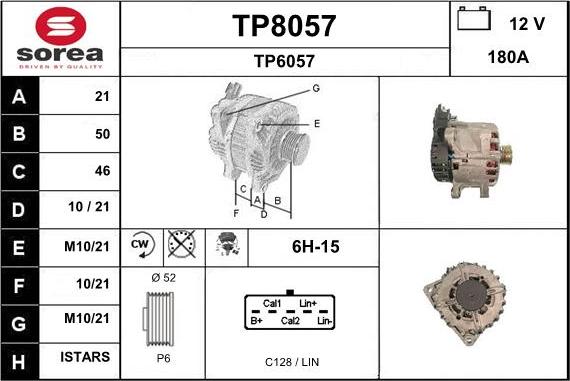 SNRA TP8057 - Alternator www.molydon.hr