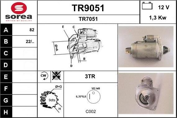 SNRA TR9051 - Starter www.molydon.hr