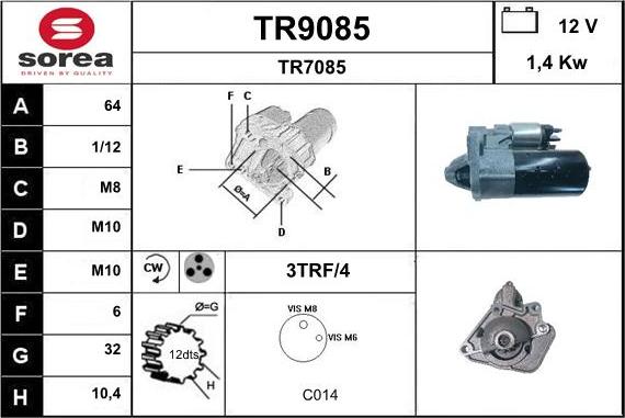 SNRA TR9085 - Starter www.molydon.hr