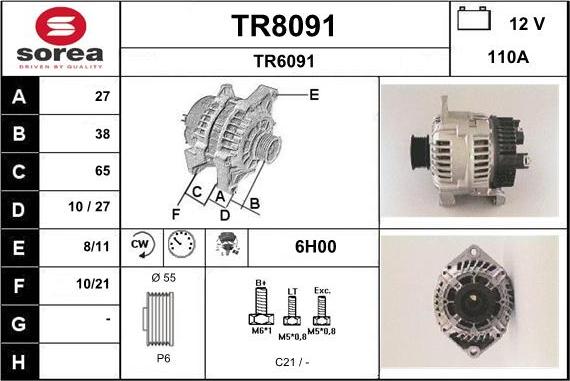 SNRA TR8091 - Alternator www.molydon.hr