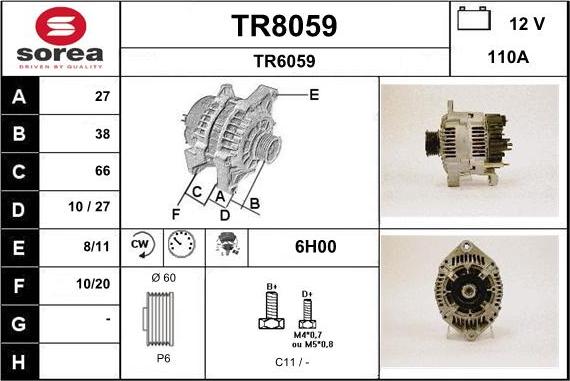 SNRA TR8059 - Alternator www.molydon.hr