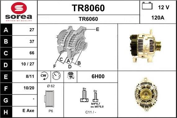 SNRA TR8060 - Alternator www.molydon.hr