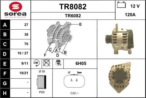 SNRA TR8082 - Alternator www.molydon.hr