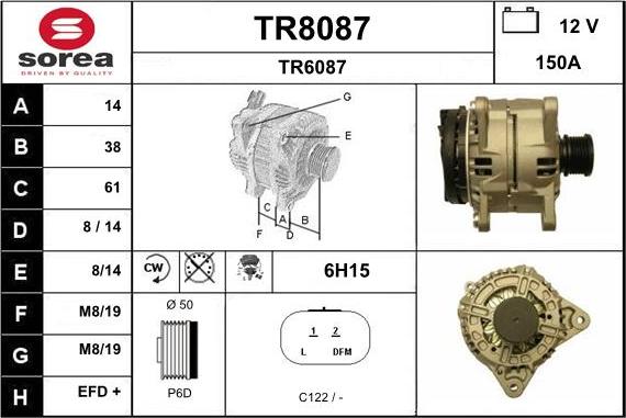 SNRA TR8087 - Alternator www.molydon.hr