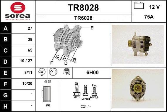 SNRA TR8028 - Alternator www.molydon.hr