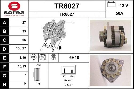 SNRA TR8027 - Alternator www.molydon.hr