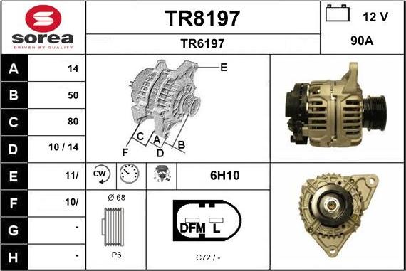 SNRA TR8197 - Alternator www.molydon.hr