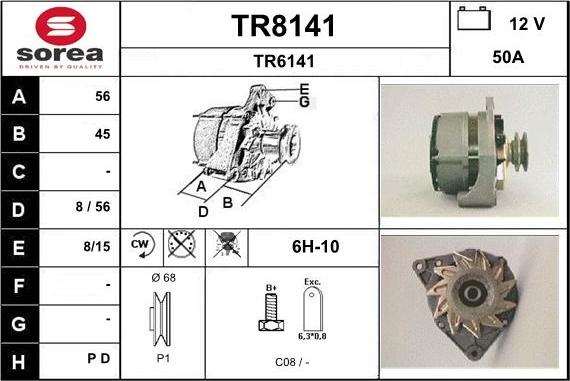 SNRA TR8141 - Alternator www.molydon.hr