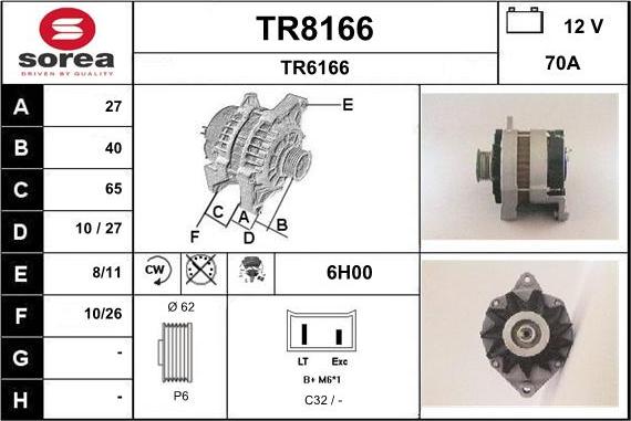 SNRA TR8166 - Alternator www.molydon.hr