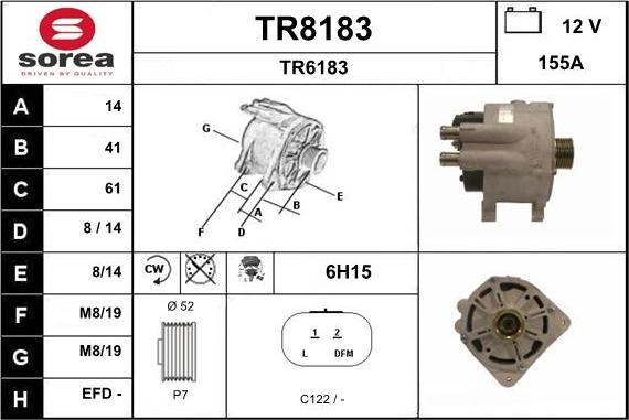 SNRA TR8183 - Alternator www.molydon.hr