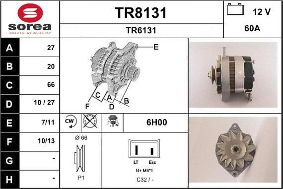 SNRA TR8131 - Alternator www.molydon.hr