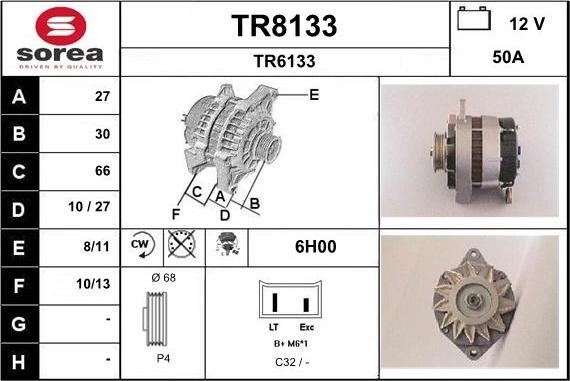 SNRA TR8133 - Alternator www.molydon.hr