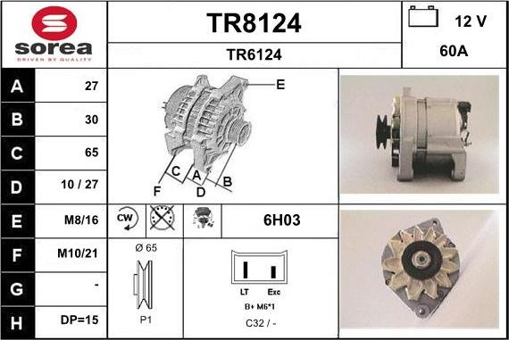 SNRA TR8124 - Alternator www.molydon.hr