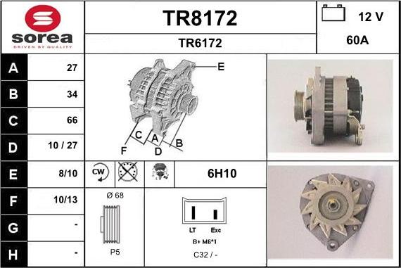 SNRA TR8172 - Alternator www.molydon.hr