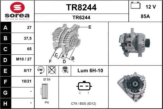 SNRA TR8244 - Alternator www.molydon.hr