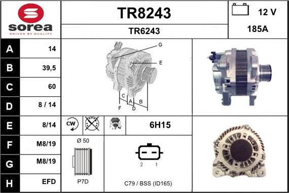 SNRA TR8243 - Alternator www.molydon.hr